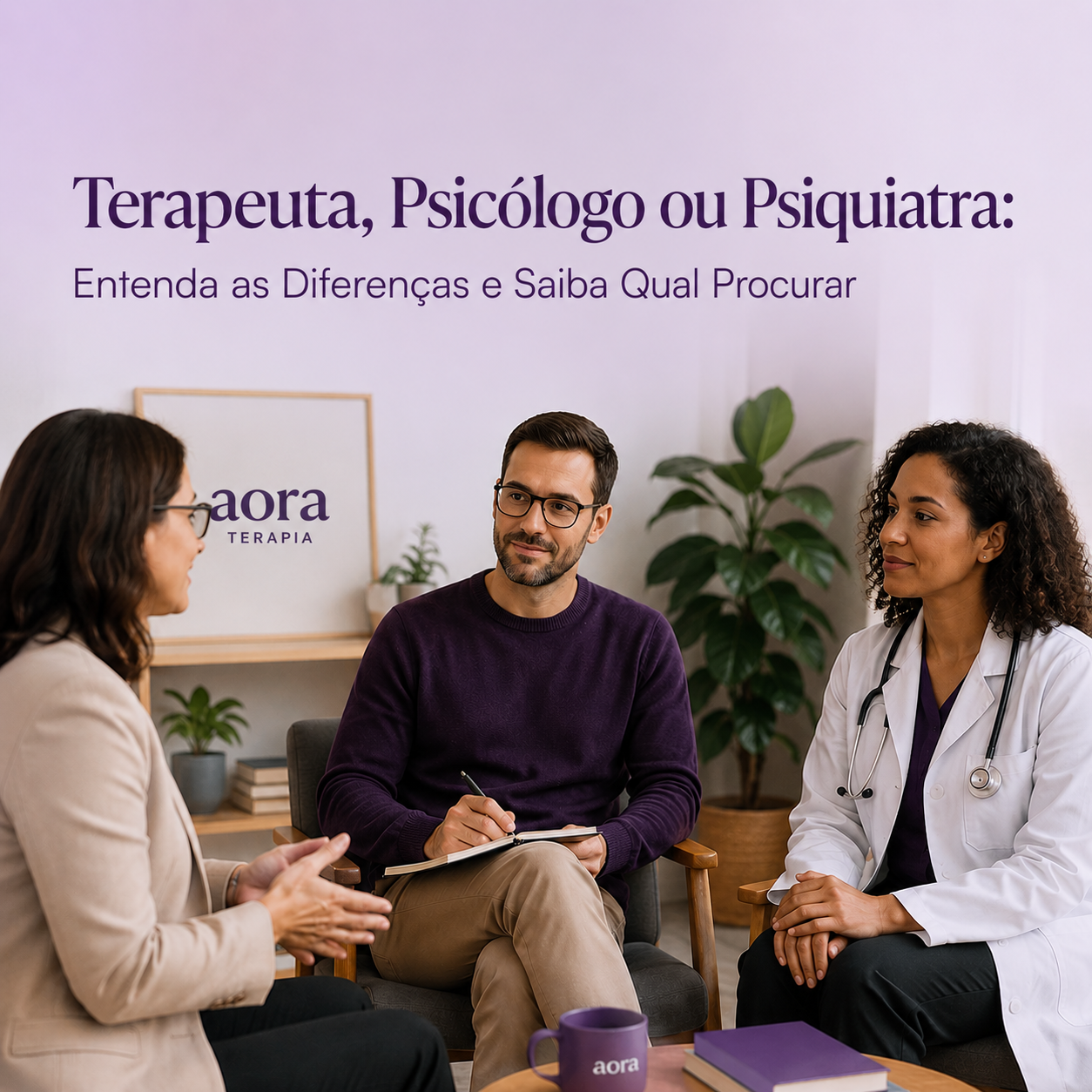 Terapeuta, Psicólogo ou Psiquiatra: Entenda as Diferenças e Saiba Qual Procurar